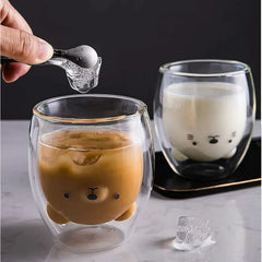 Double-Layer Animal Coffee Mug