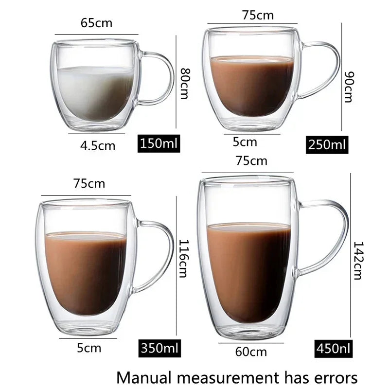 Double Wall Glass Cup Set