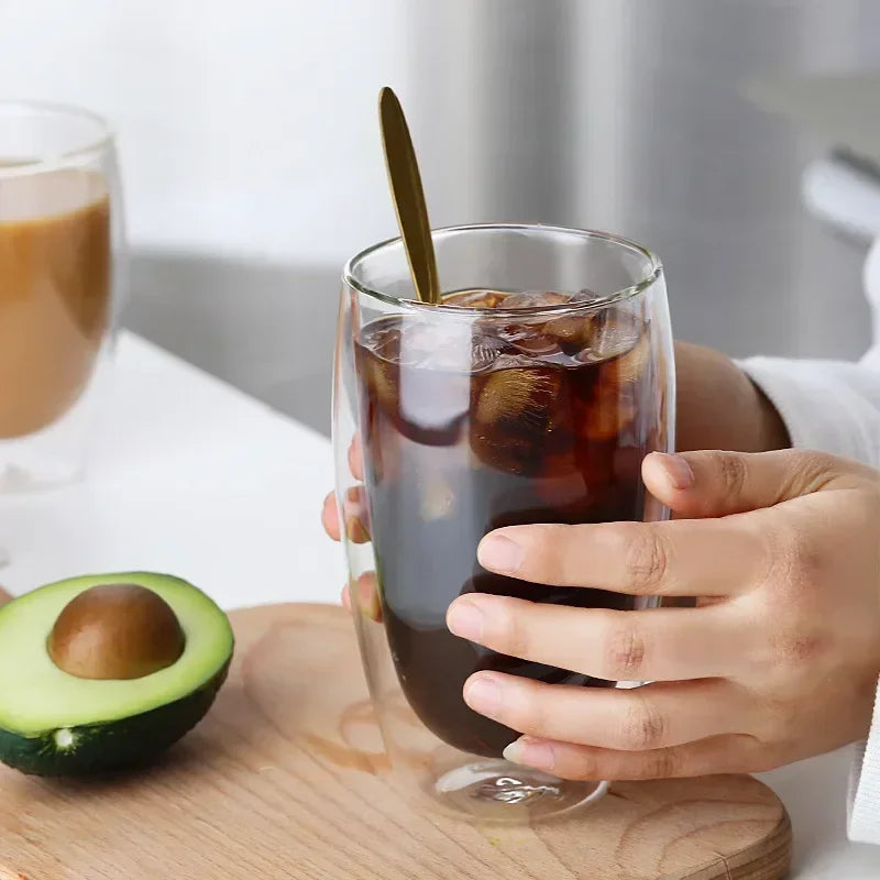 Double Wall Glass Cup Set