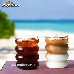 Wave Shape Heat-Resistant Glass Cup