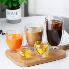 Double Wall Glass Cup Set