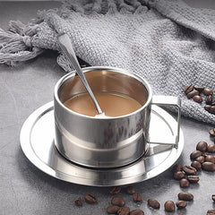 Stainless Steel Coffee Cups Set
