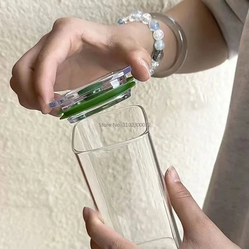 Square Heat-Resistant Glass Cup