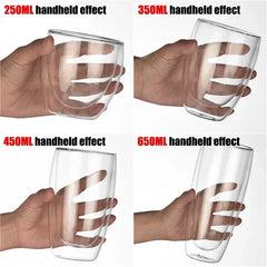 Double Wall Borosilicate Glass Mug