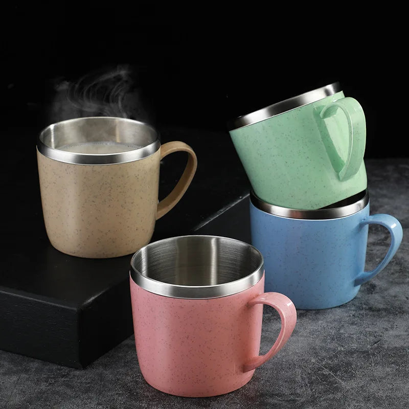 Double-Layer Stainless Steel Coffee Cup