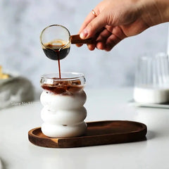Wave Shape Heat-Resistant Glass Cup
