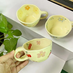 Hand-Pinched Irregular Ceramic Mug