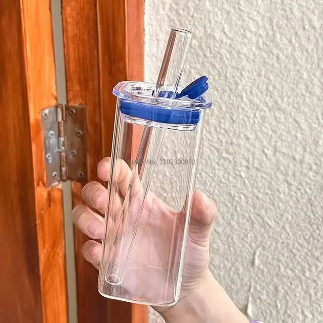 Square Heat-Resistant Glass Cup